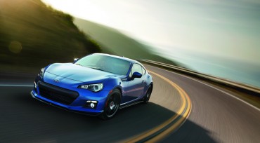 The 2015 Subaru BRZ excels on wide open mountain roads.