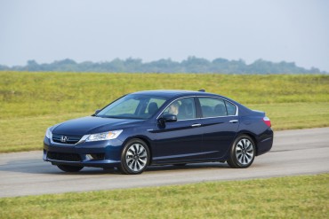 2015 Honda Accord Hybrid Touring is handsome on the outside and spacious and comfortable inside.