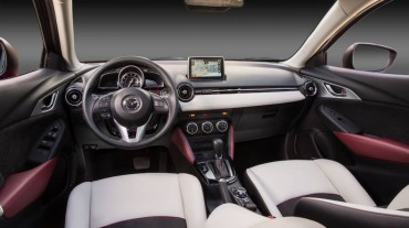 The Mazda CX-3 has a spacious front seat and ample rear seat room, too.