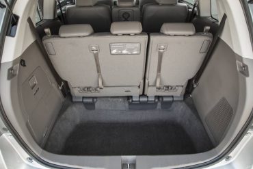 Third row seats easily store into a deep well that also provides great cargo space when the seats are up.