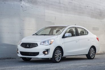 The 2017 Mitsubishi Mirage is small on the outside, but big inside. It's little 1.2-L engine delivers big fuel economy.
