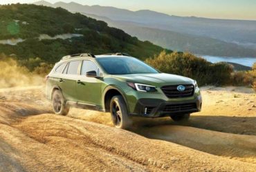 The Autumn Green Metallic exterior of the 2020 Subaru Outback is an unusual color, but for Subaru it makes sense as it exudes outdoor adventure.